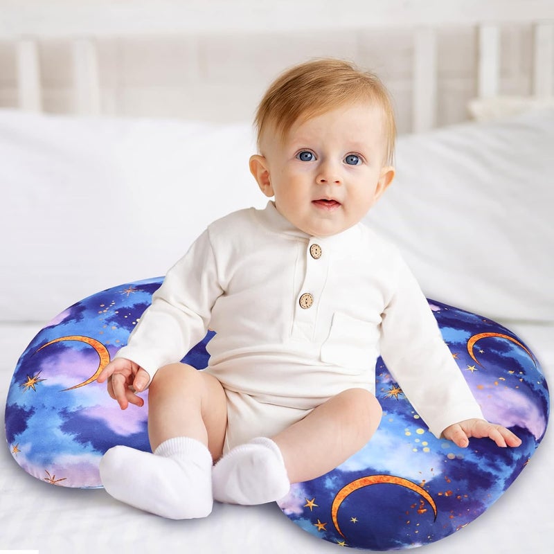 DILIMI Nursing Pillow Cover Stretchy Removable Cover for Breastfeeding Pillows, Ultra Soft Comfortable Slipcover for Baby Girl and Boy, Moon - Image 5